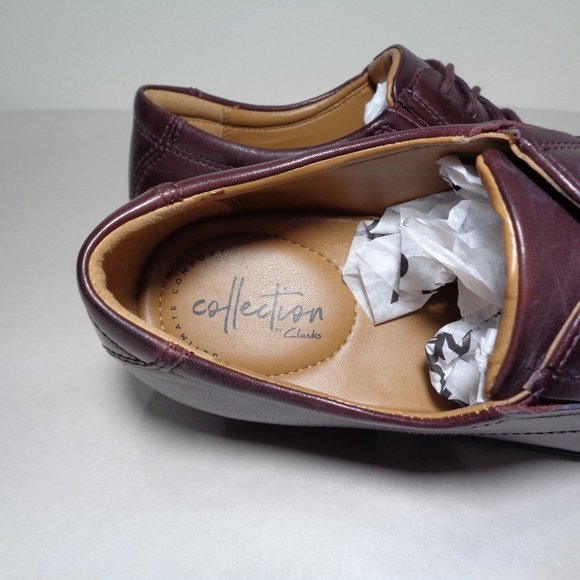 Clarks Size 9.5 M TILDEN CAP Leather New Oxfords main image 10